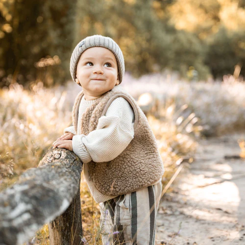 Emma & Noah Merinowoll Teddy Weste – Bild 5