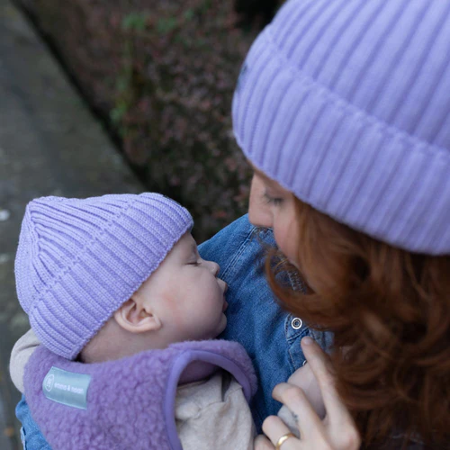 Emma & Noah Merino Wollmütze Mini & Me – Bild 4