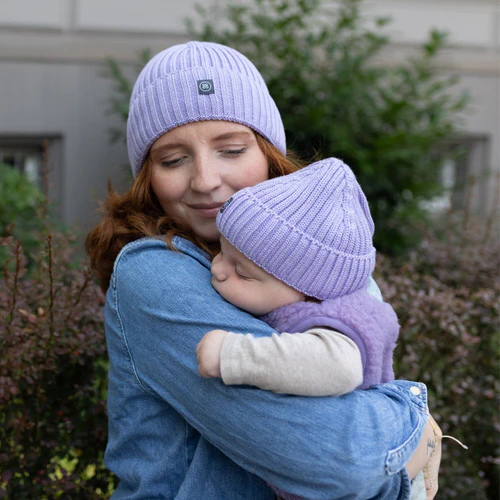 Emma & Noah Merino Wollmütze Mini & Me – Bild 3
