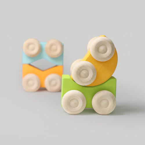 Grimms Stapel-Autos gelb – Bild 5