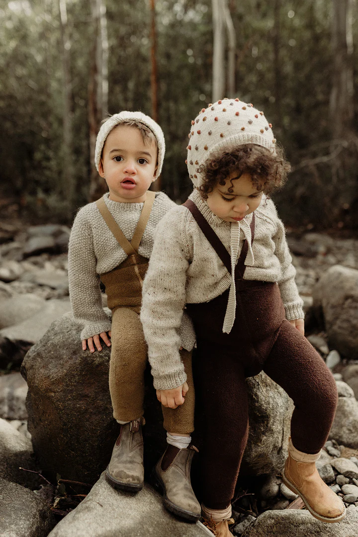 Silly Silas Teddy Footless Chocolate Brown – Bild 4