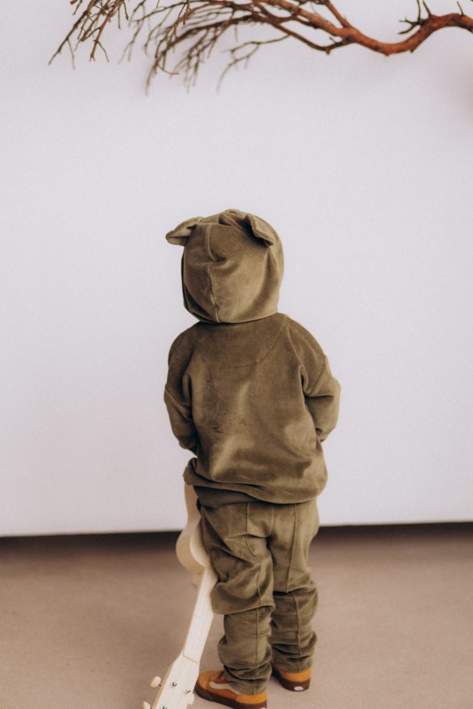 Wooly Organic VELOUR Hose - Olive – Bild 3