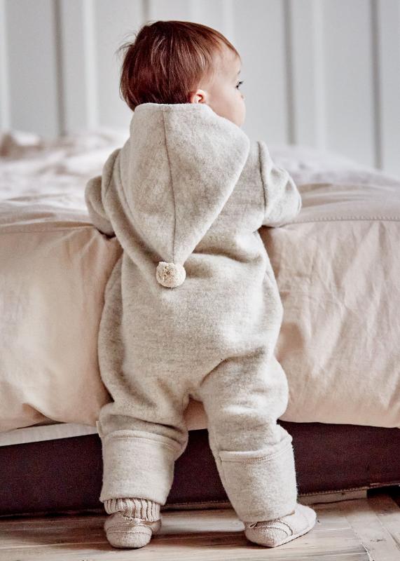 Maximo BABY-Overall, Wollfleece mit Reißverschluss GOTS – Bild 2