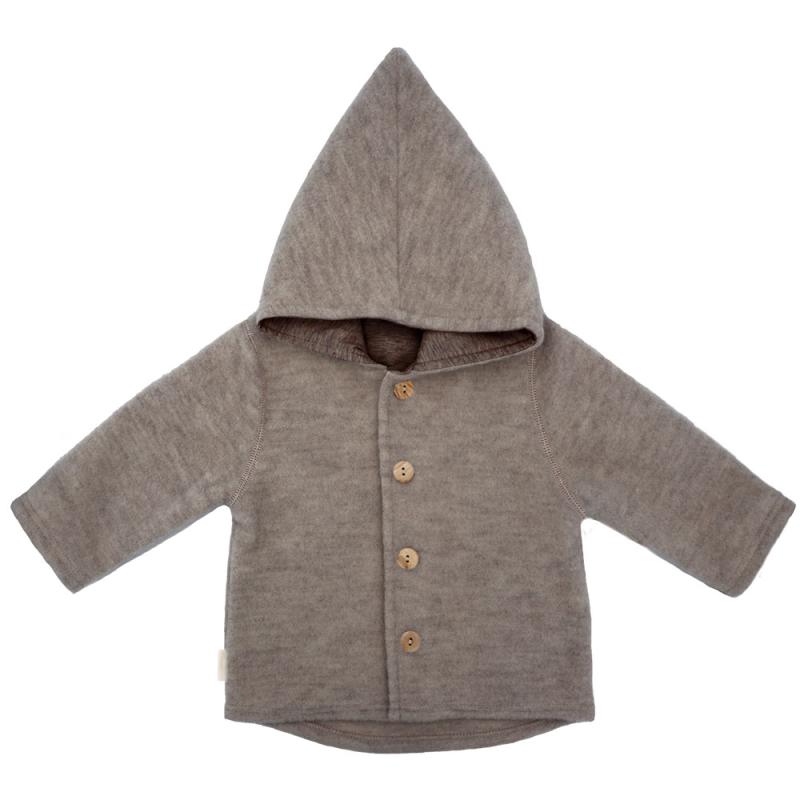 Maximo BABY-Jacke aus Wollfleece mit Knüpfen GOTS