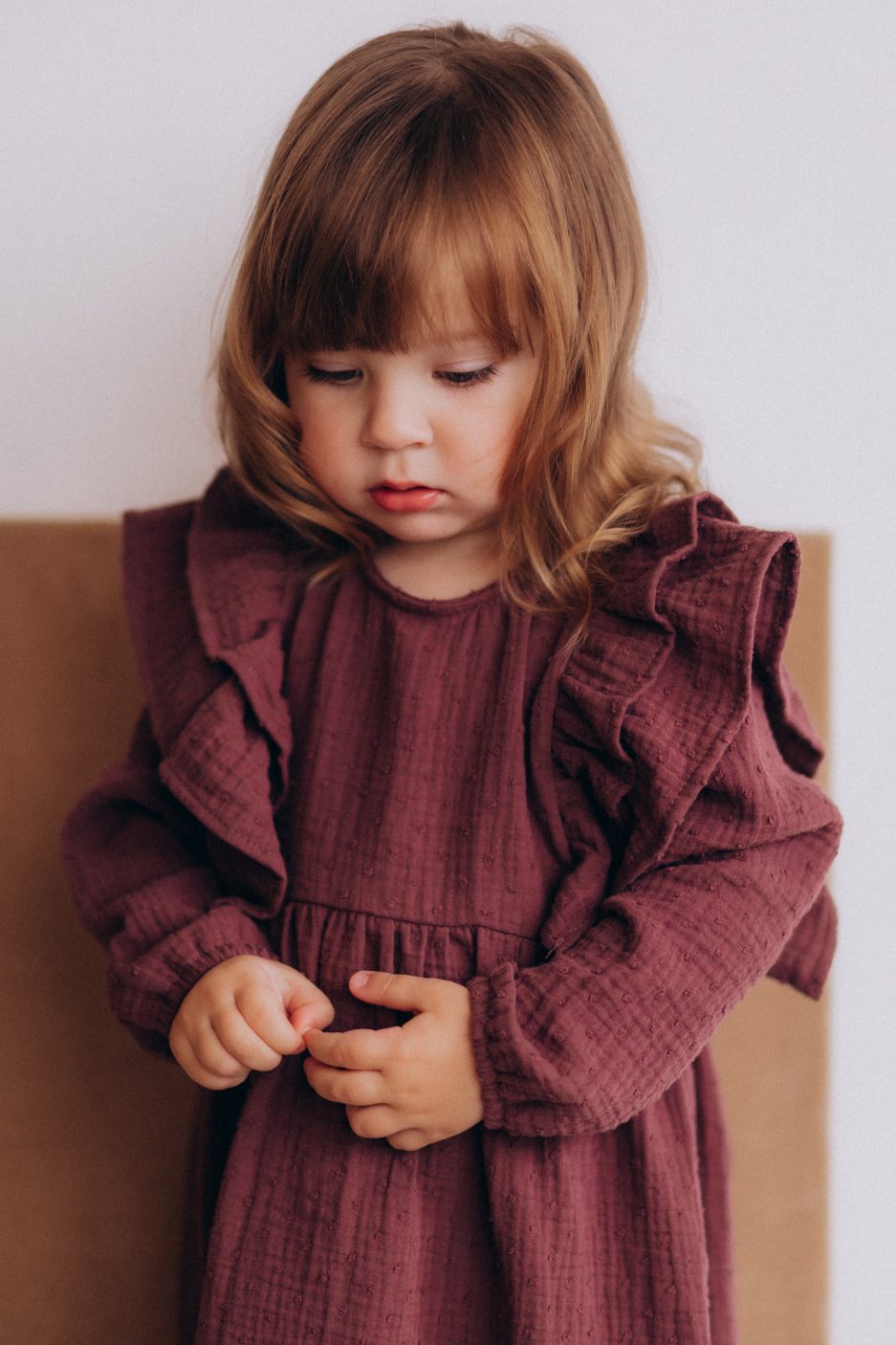 Wooly Organic Musselin-Kleid mit Rüschen – Bild 2