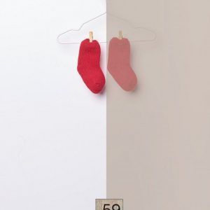 Wedoble Socken aus extrafeiner Merinowolle beige