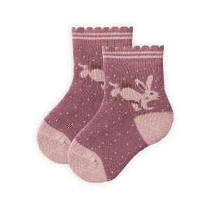 People wear organic Kuschelige Frotteesöckchen Hase rosa