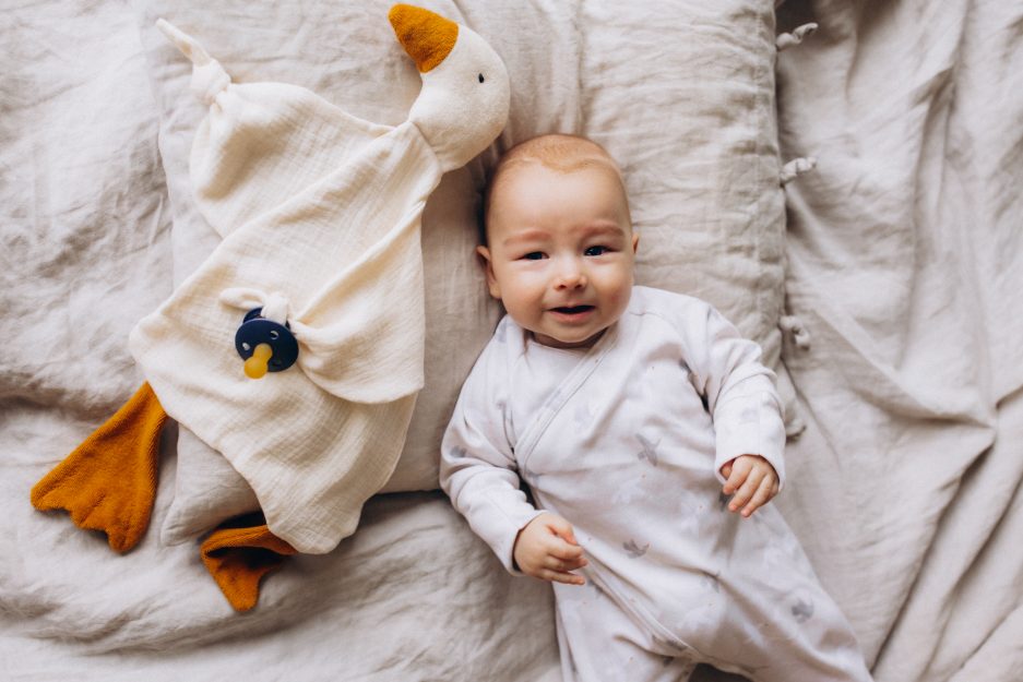 Wooly Organic Musselin-Kuscheltuch „Gans“ – Bild 3