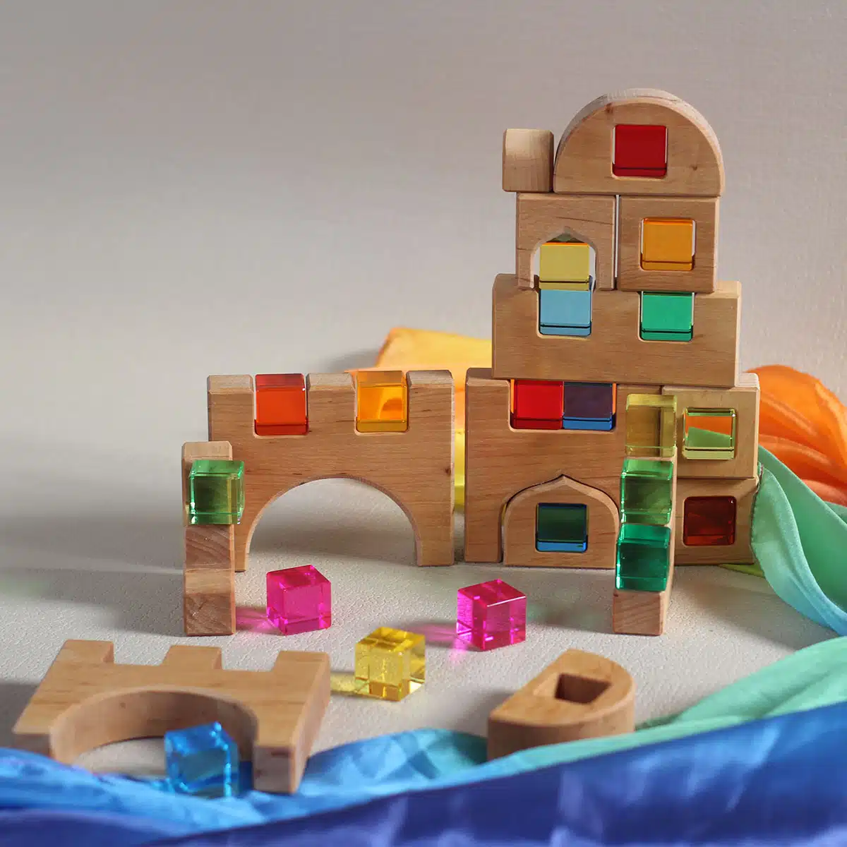 Bauspiel – Lichtbauschloss 34 Teile – Bild 2