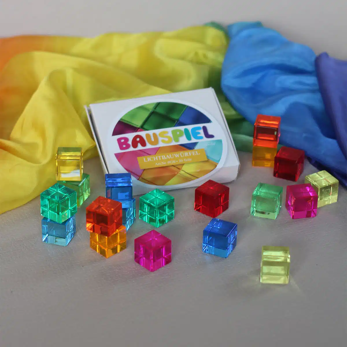 Bauspiel – Lichtbauwürfel 20 Stück – Bild 3