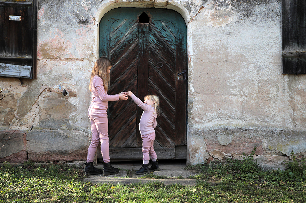 Cosilana Lange Kinder Leggings rosé – Bild 4