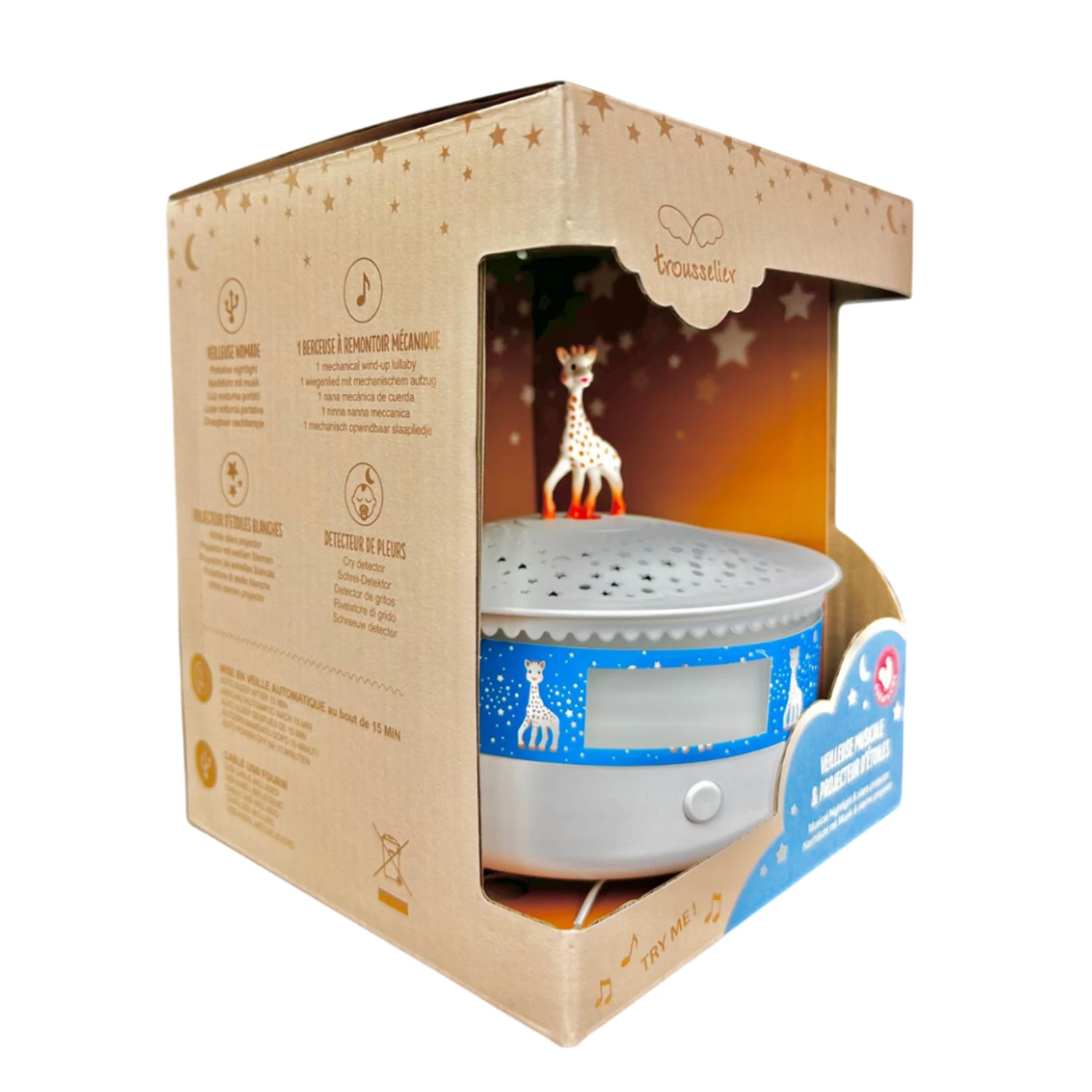Trousselier Musik-Nachtlicht & Sternenhimmel, Sophie die Giraffe – Bild 6