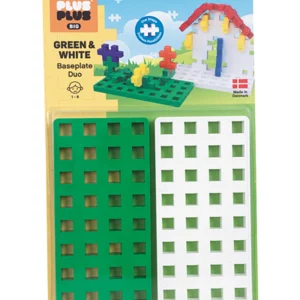 Plus Plus 2 Basis Steckplatten BIG grün weiss