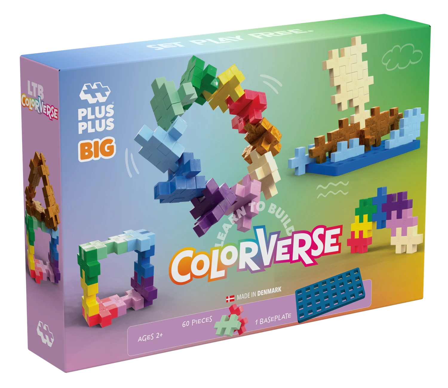 Plus Plus 60 Kreativ Bausteine BIG Farbspektrum