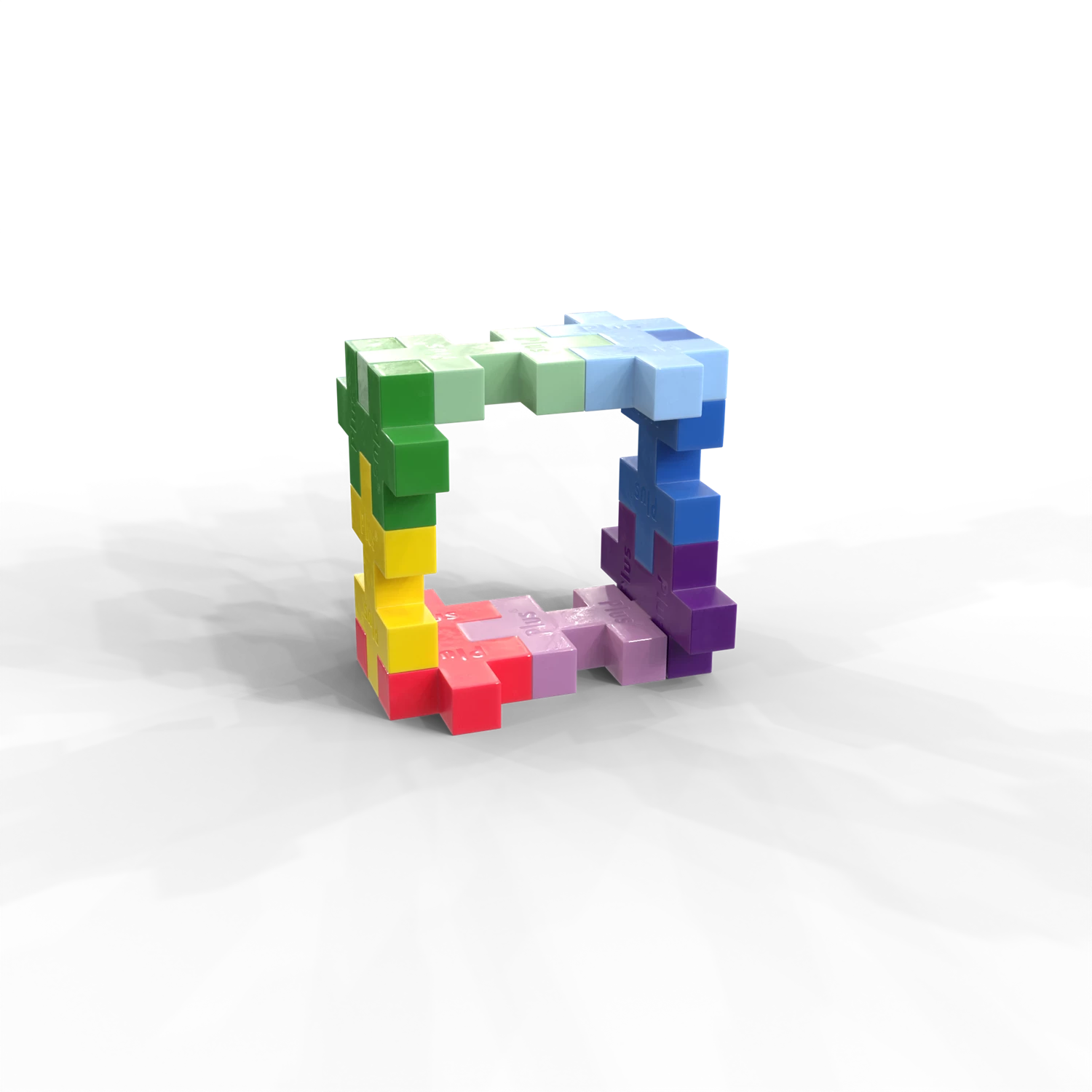 Plus Plus 60 Kreativ Bausteine BIG Farbspektrum – Bild 4