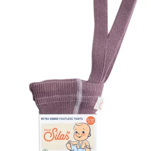 Silly Silas Footed Cotton Tights (GOTS) Acai Smoothie