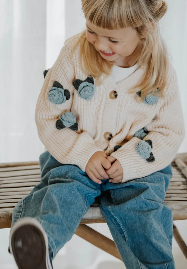 Fliink Cool Flower Strickjacke – Bild 4