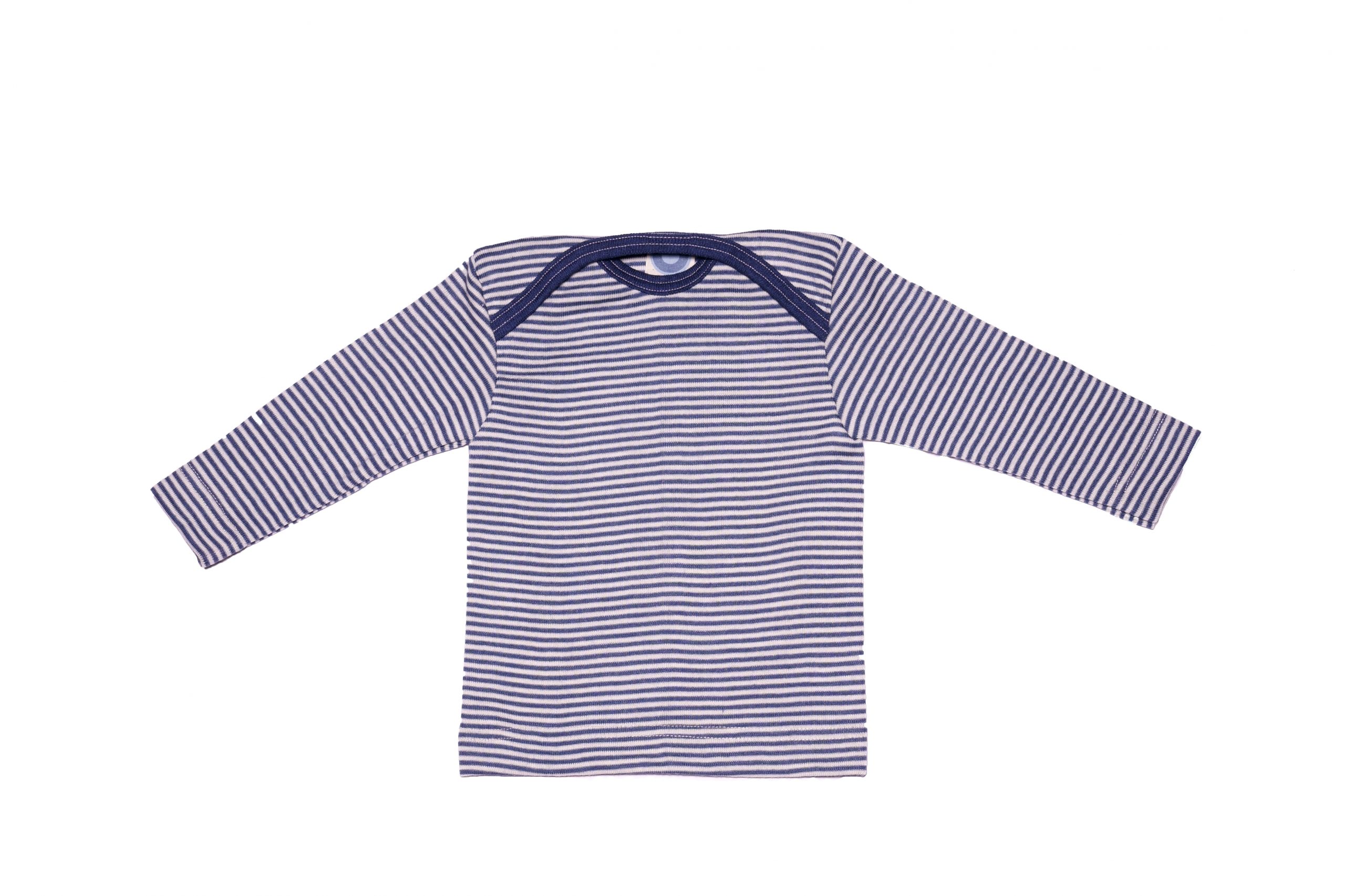 Cosilana Schlupfhemdchen Wolle/Seide blau/natur