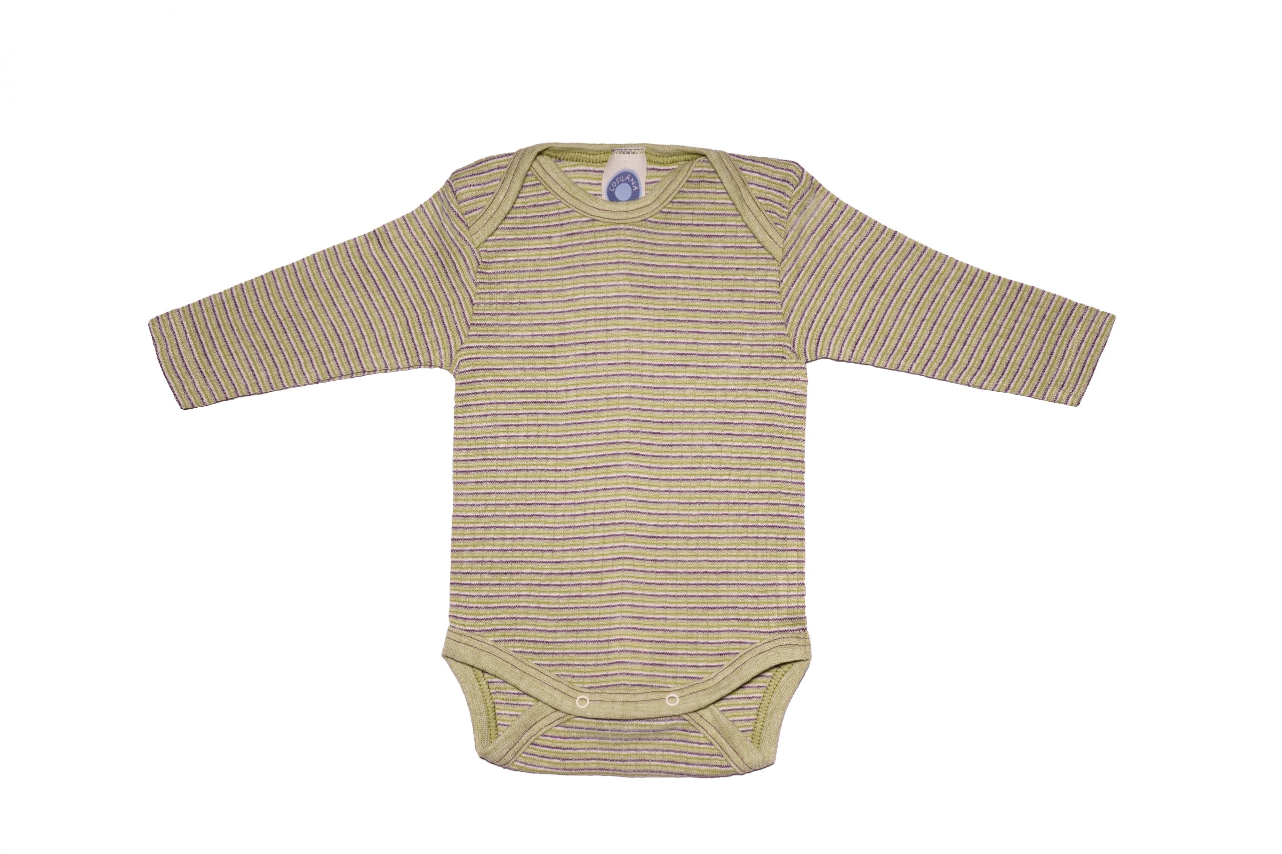 Cosilana Langarmbody grün-pflaume-natur geringelt