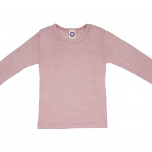 Cosilana Kinder Unterhemd Langarm Wolle Seide rosé