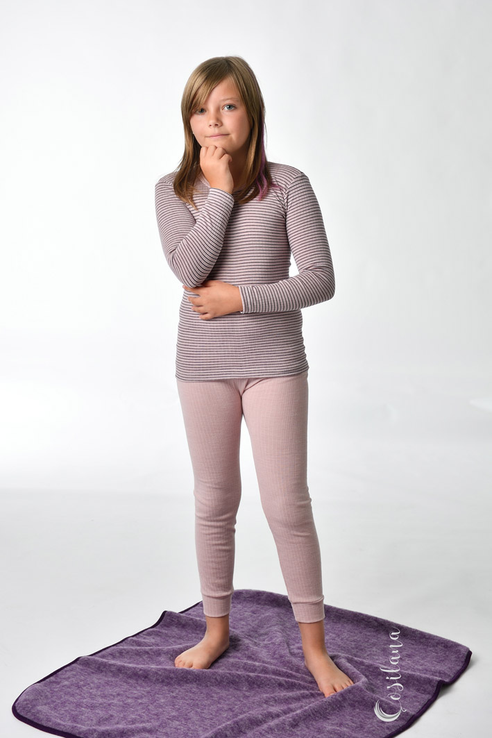 Cosilana Lange Kinder Leggings rosé – Bild 14