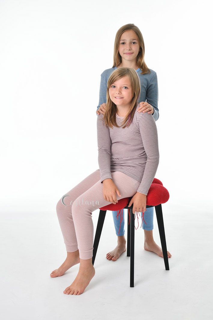 Cosilana Lange Kinder Leggings rosé – Bild 17