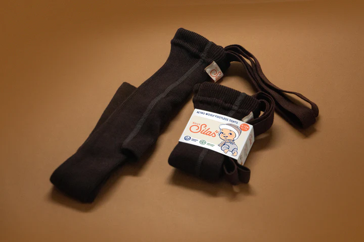 Silly Silas Wooly Footless Espresso Brown – Bild 2