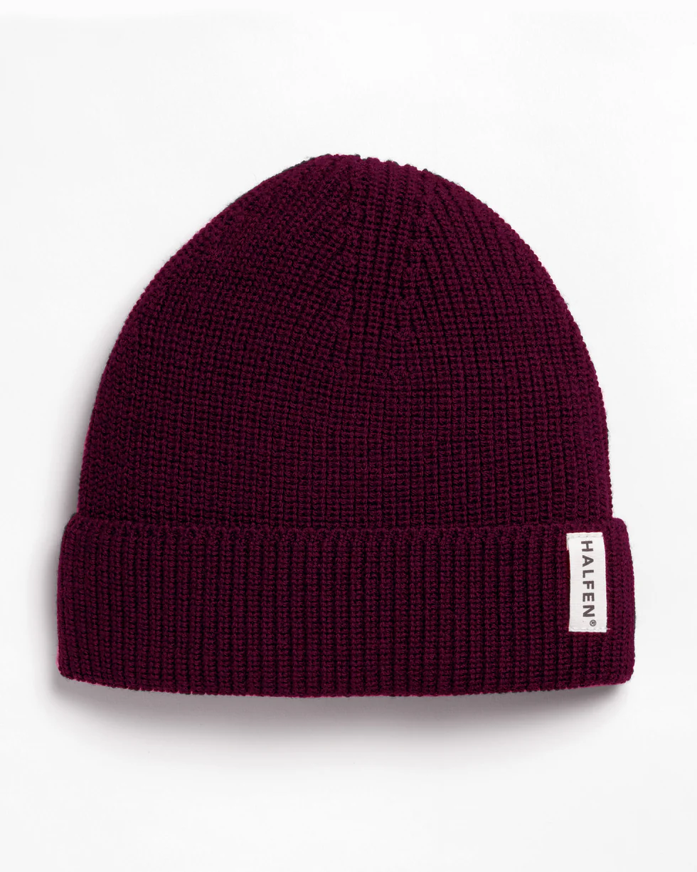 Halfen Strick-Beanie Merino Cherry