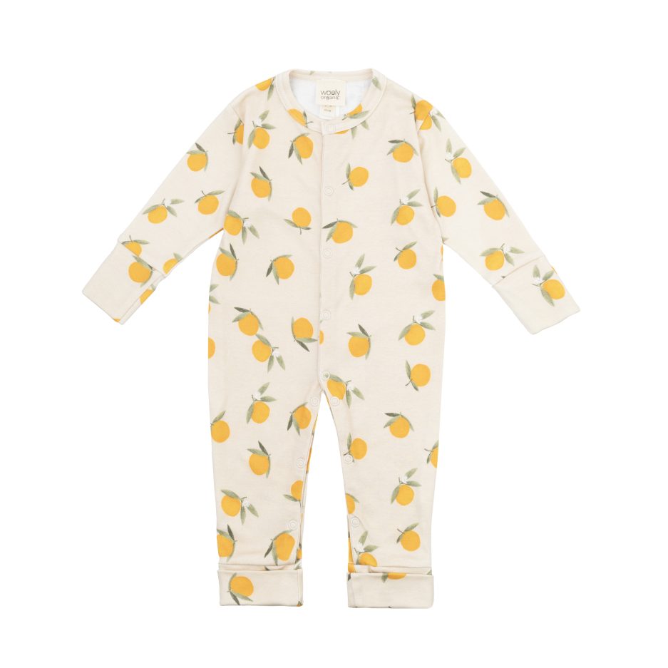 Wooly Organic Schlafanzug "Orange"