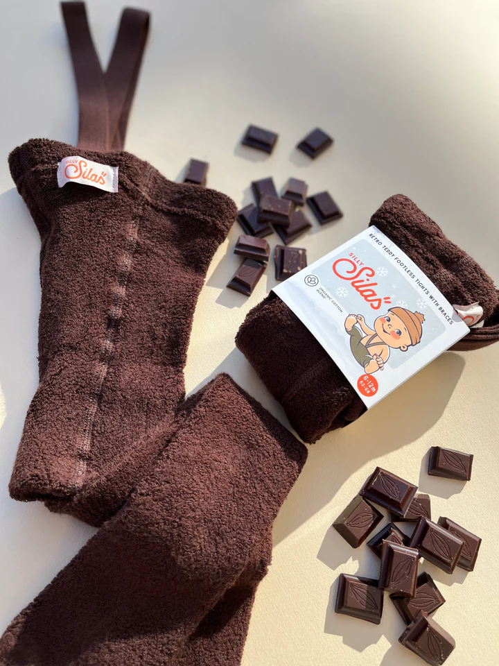 Silly Silas Teddy Footless Chocolate Brown – Bild 2