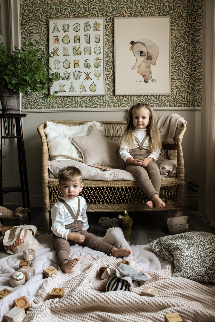 Silly Silas Footless Cotton Tights (GOTS) Peanut Blend – Bild 2