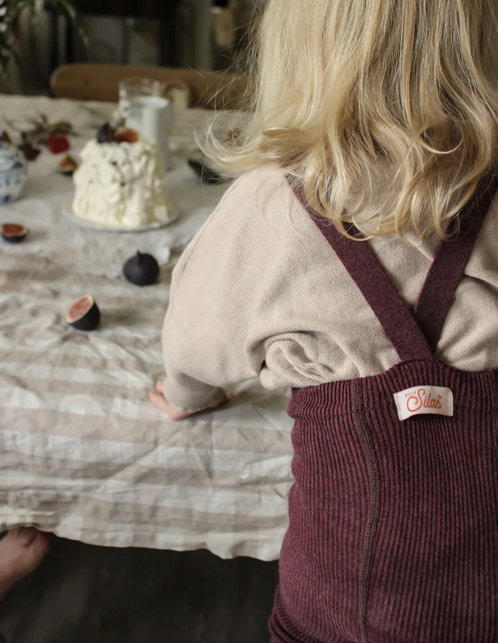 Silly Silas Footed Cotton Tights (GOTS) Fig Blend – Bild 3