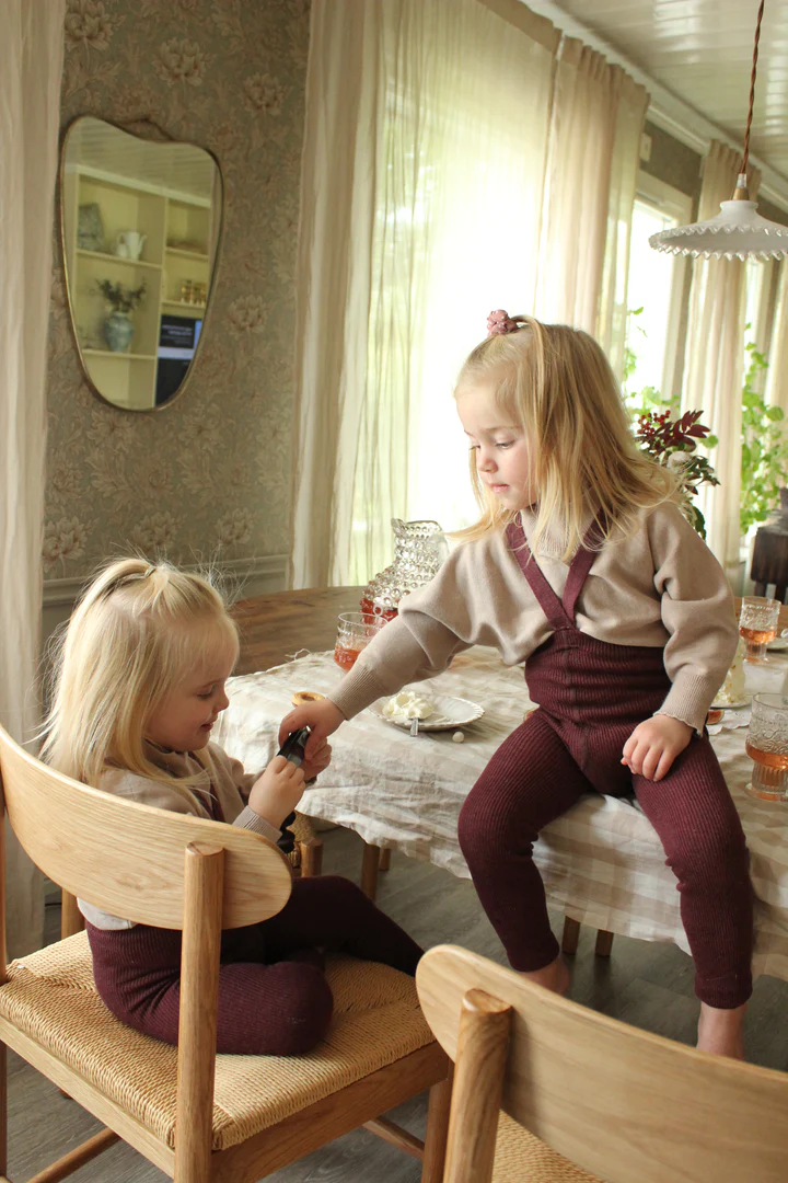 Silly Silas Footless Cotton Tights (GOTS) Fig Blend – Bild 5