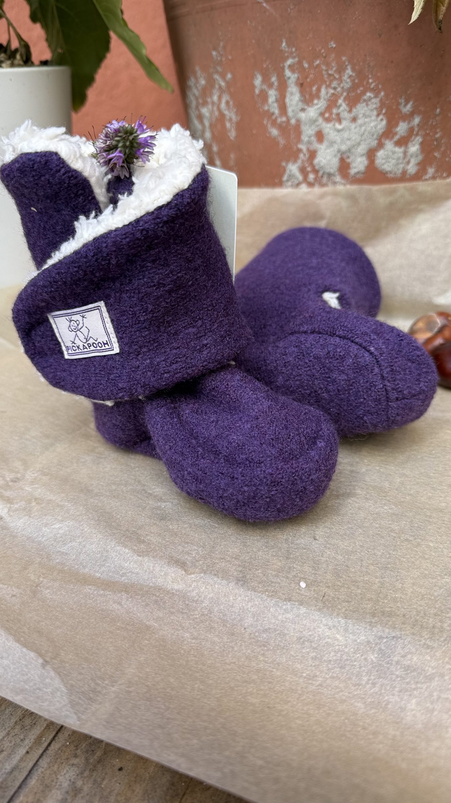 Pickapooh Baby Hausschuhe Trotter (lila)