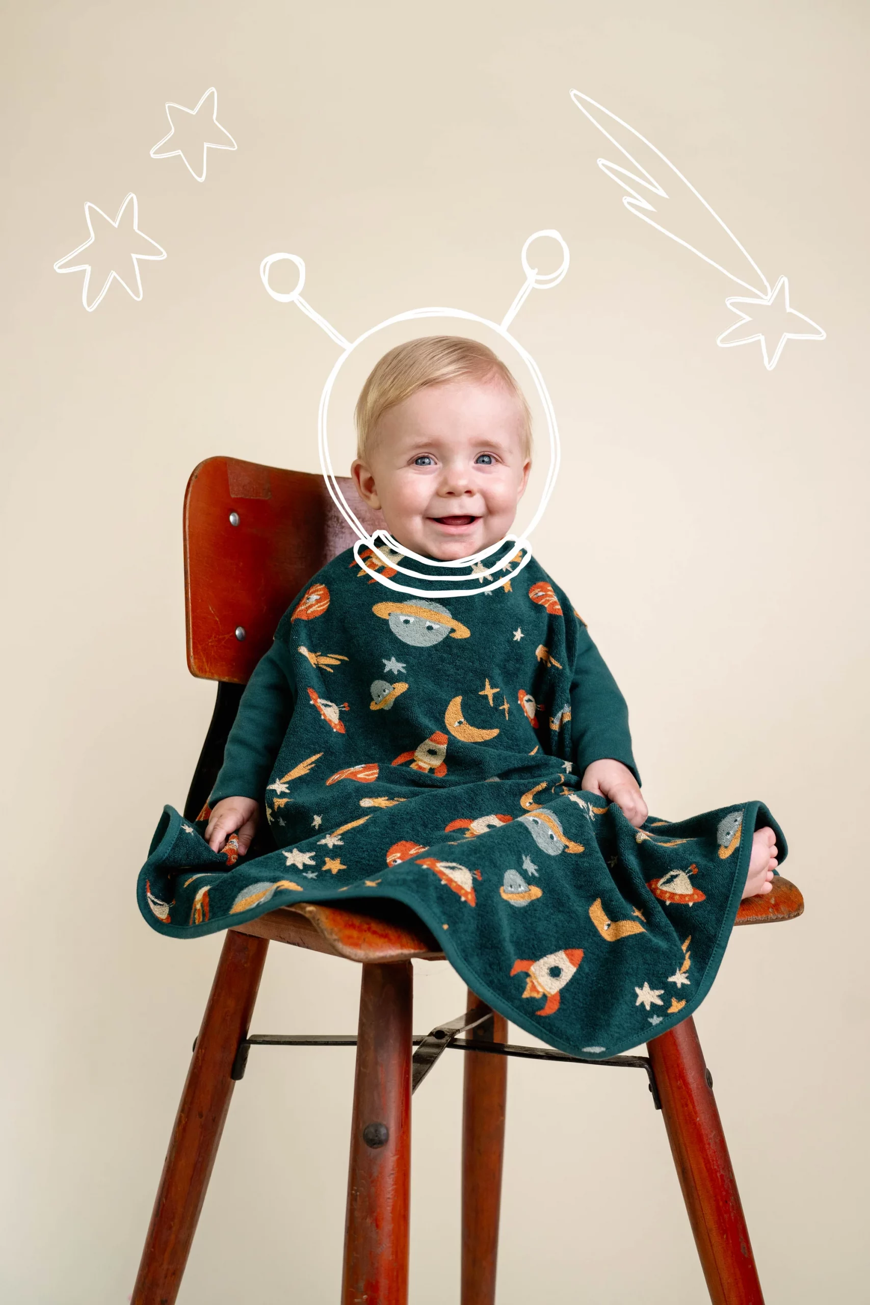 Little Casimir Lätzchen LIMITED EDITION “Boo“ Lätzchen – Cosmic – Bild 2