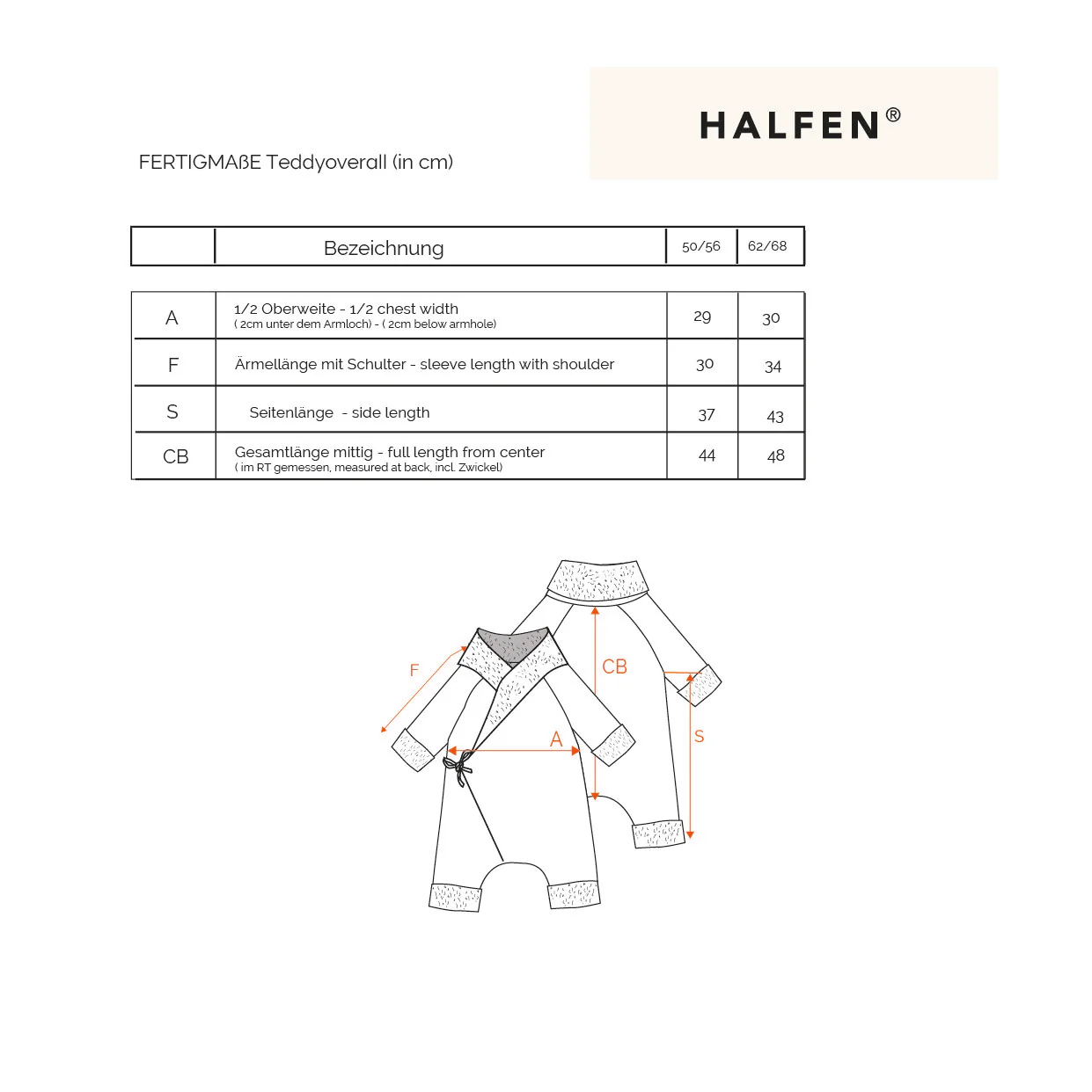 Halfen Walk-Teddy-Overall zum Binden – Bild 8