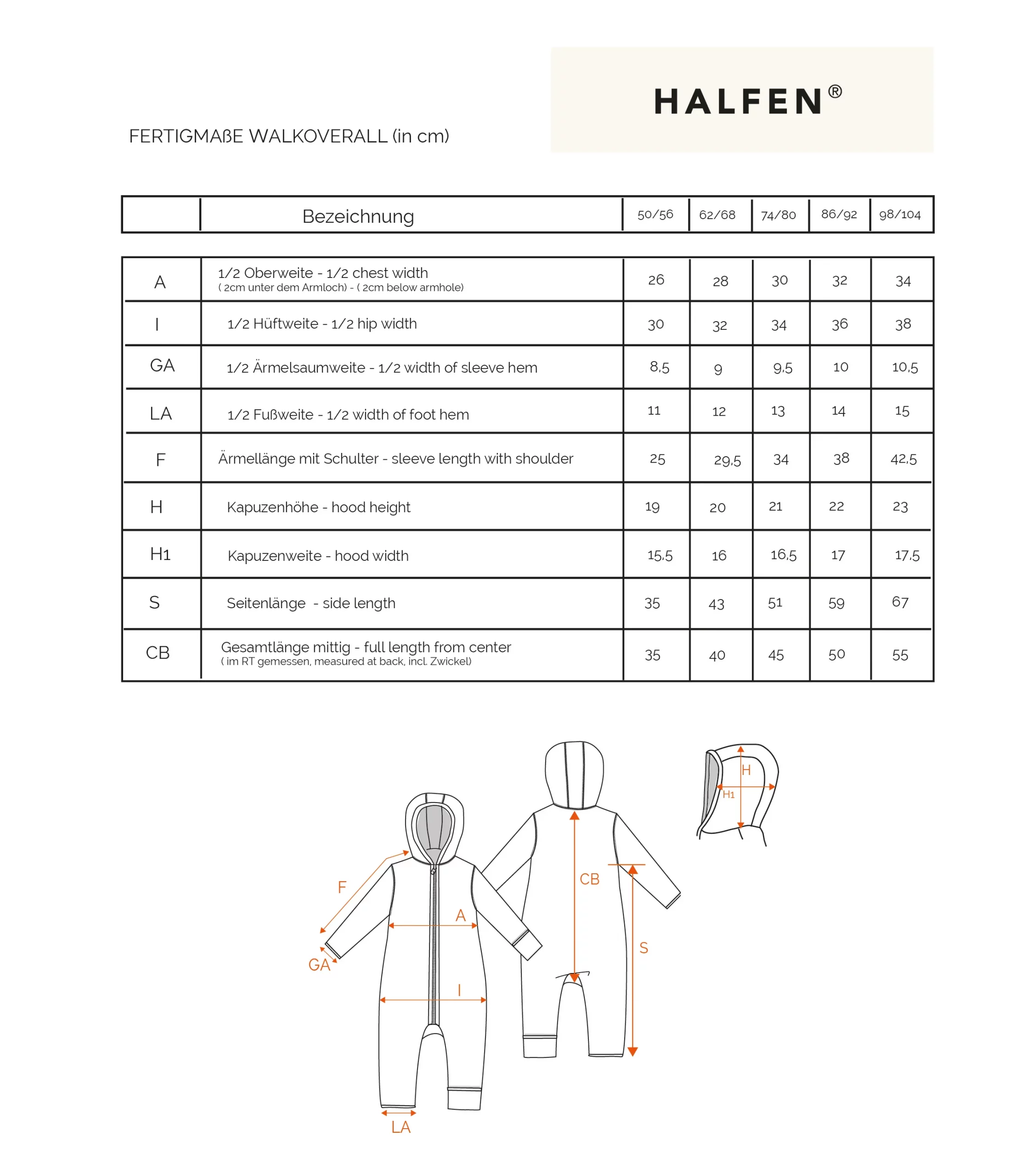 Halfen Walkoverall nuss – Bild 6