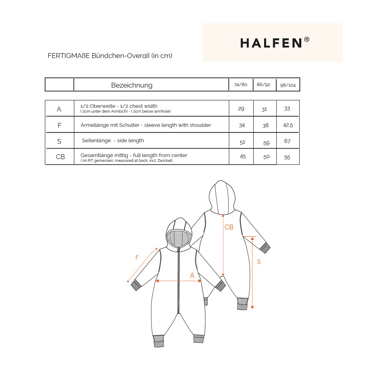 Halfen Walk Overall mit Teddyfutter und Bündchen – Bild 6