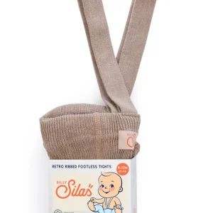 Silly Silas Footless Cotton Tights (GOTS) Peanut Blend