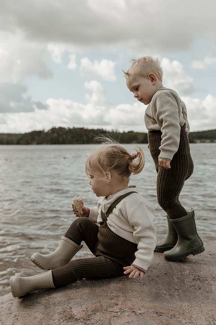 Silly Silas Granny Teddy Footless Seaweed Brown – Bild 4