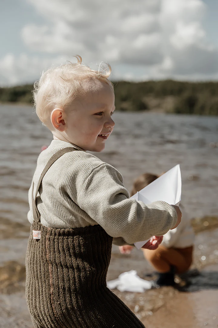 Silly Silas Granny Teddy Footless Seaweed Brown – Bild 6