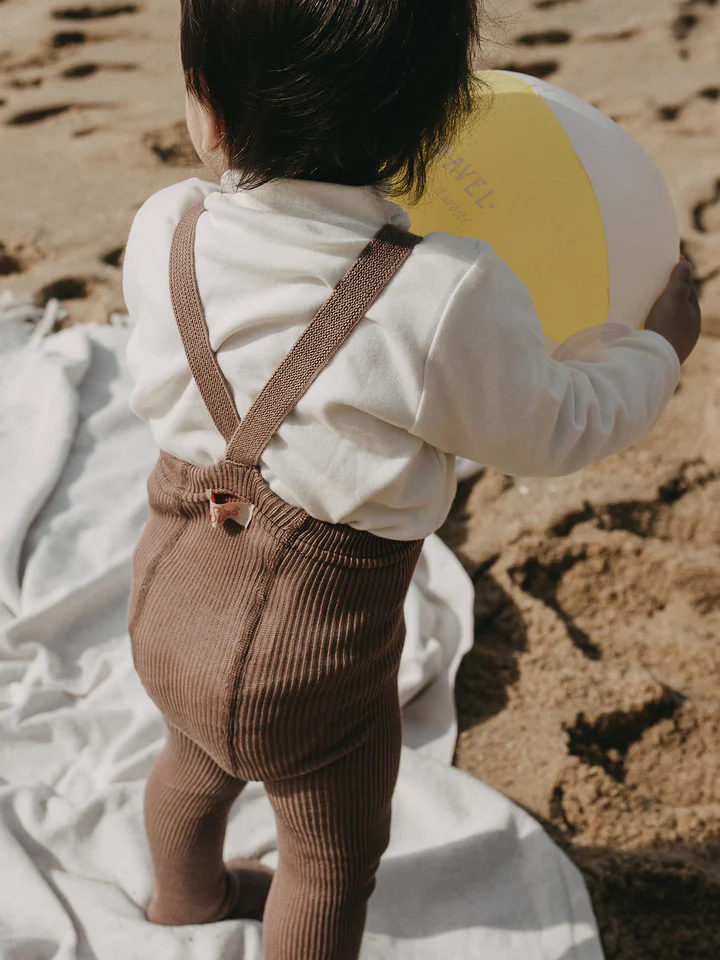 Silly Silas Footed Cotton Tights (GOTS) Granola – Bild 3