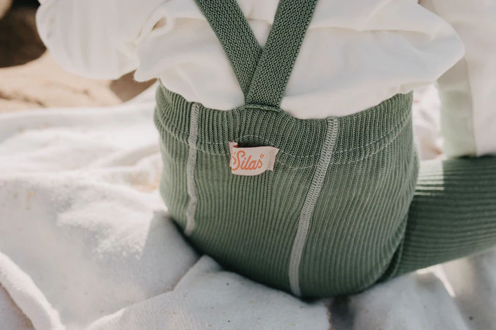 Silly Silas Footed Cotton Tights (GOTS) Matcha Oat Latte – Bild 2