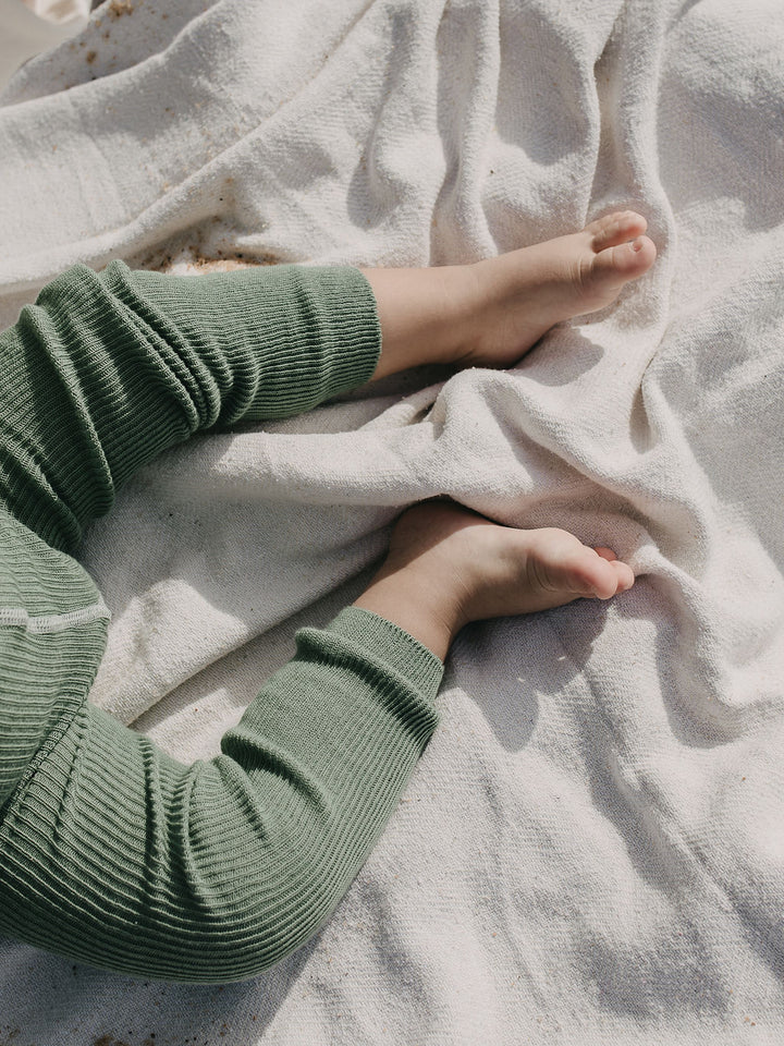 Silly Silas Footed Cotton Tights (GOTS) Matcha Oat Latte – Bild 4