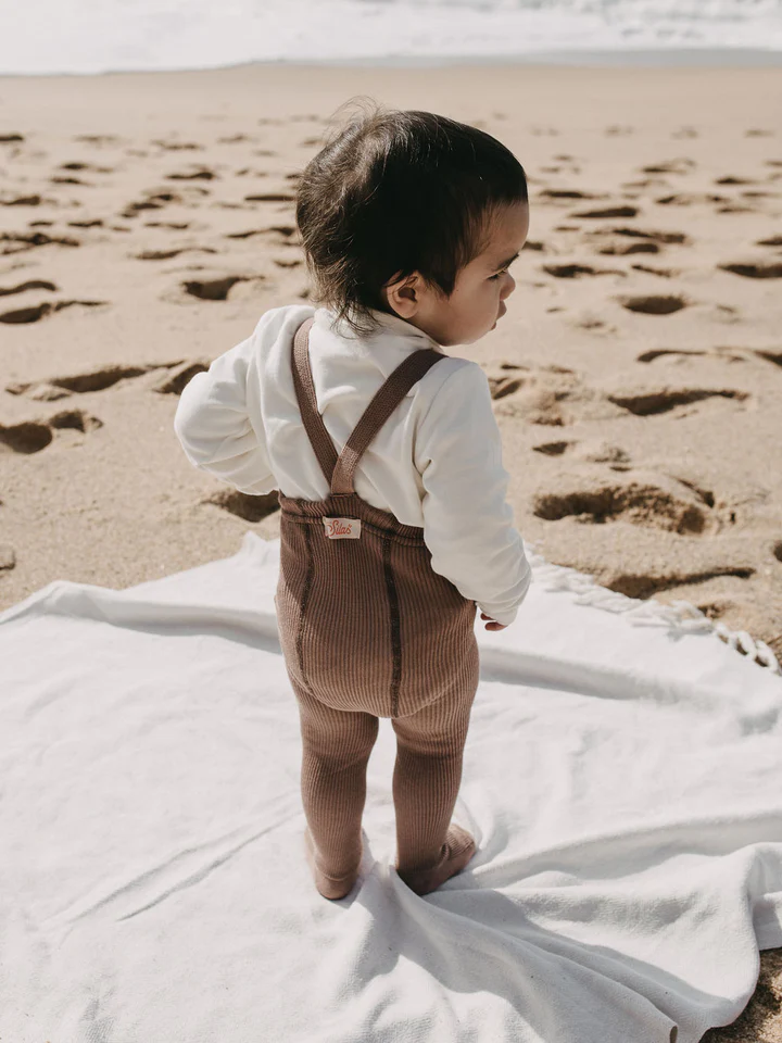 Silly Silas Footed Cotton Tights (GOTS) Granola – Bild 2