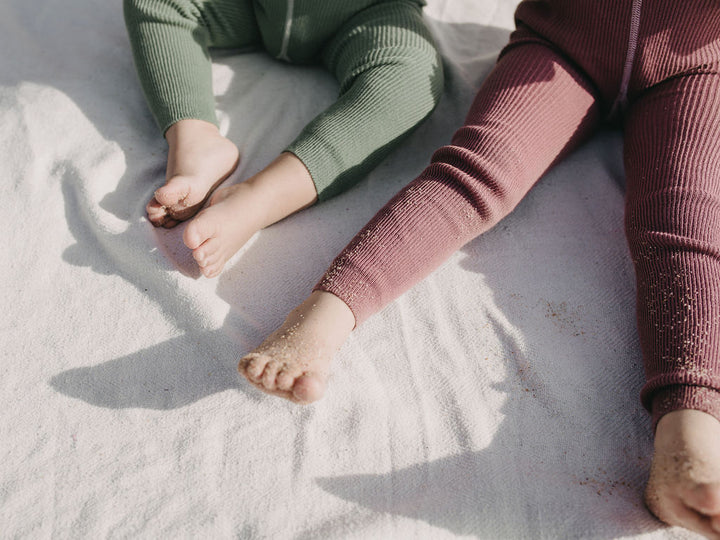 Silly Silas Footed Cotton Tights (GOTS) Acai Smoothie – Bild 5