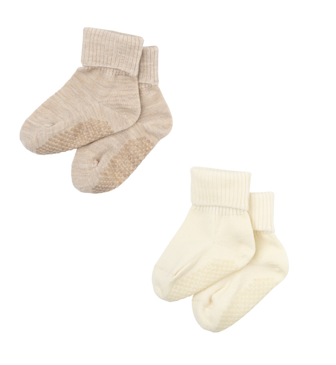 Wooly Organic Merino Wollsocken (Ecru) – Bild 2