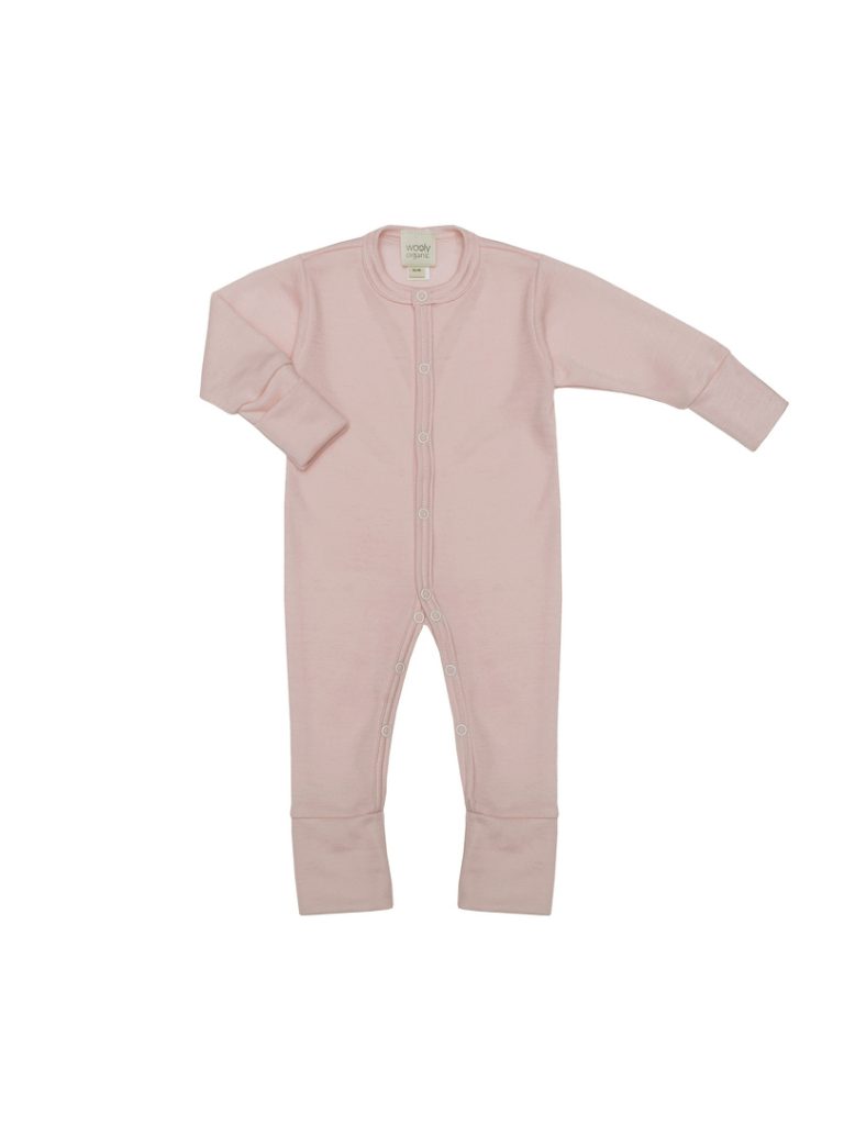 Wooly Organic Schlafanzug aus Merinowolle & Seide (light pink)