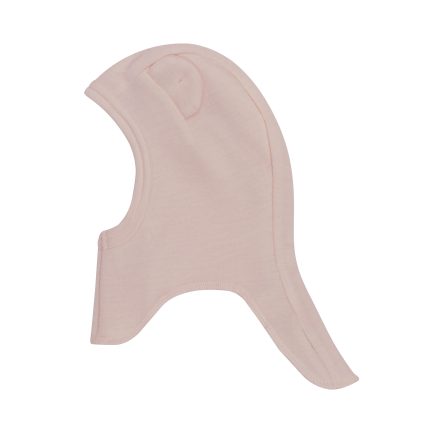 Wooly Organic Merino-Wolle/Seide Balaclava mit Teddy-Ohren (light pink)