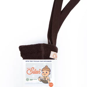 Silly Silas Teddy Footless Chocolate Brown